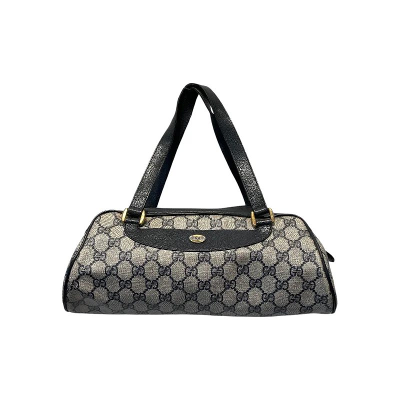 GUCCI/Hand Bag/Monogram/Cotton/NVY/Boston Handbag