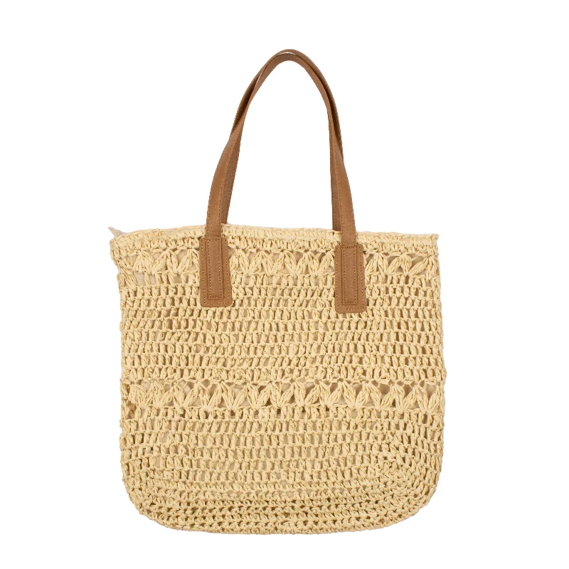 Gaia Straw Raffia Tote Bag