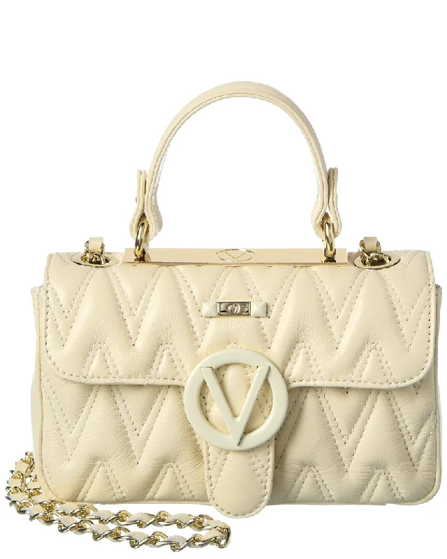 Valentino by Mario Valentino Poisson D Plate Leather Crossbody