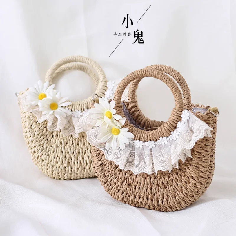 Woven Daisy Handbag