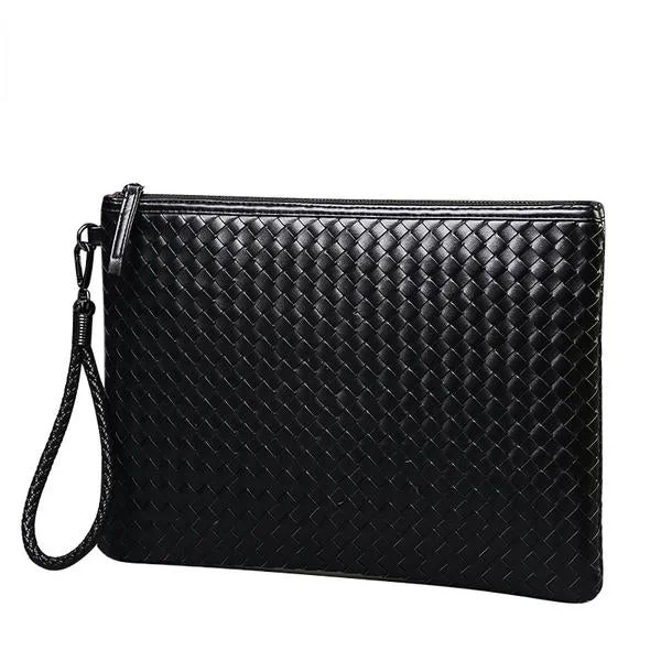 PU Leather Knitting Design Clutch