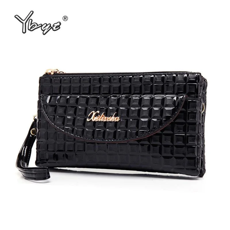 YBYT brand 2018 vintage casual women envelope clutch diamond pack small top-handle bag ladies shoulder messenger crossbody bags