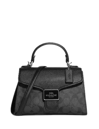 Coach Pepper Satchel In Signature Canvas