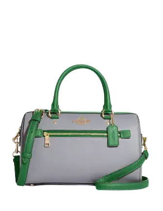 Coach Rowan Satchel In Colorblock Signature Canvas