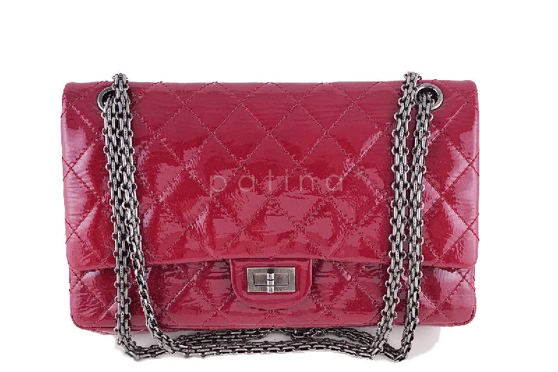 Chanel Raspberry Dark Pink Patent 226 Reissue Classic 2.55 Double Flap Bag