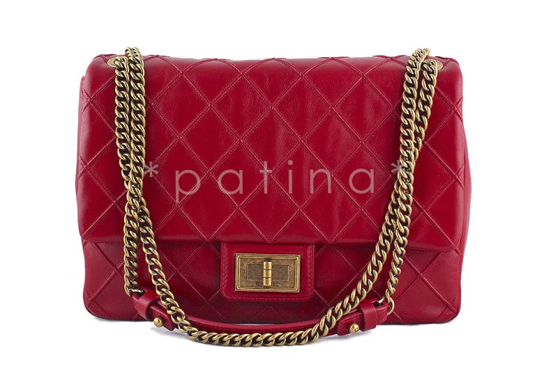 Chanel Red Jumbo Reissue Cosmos Flap Bag