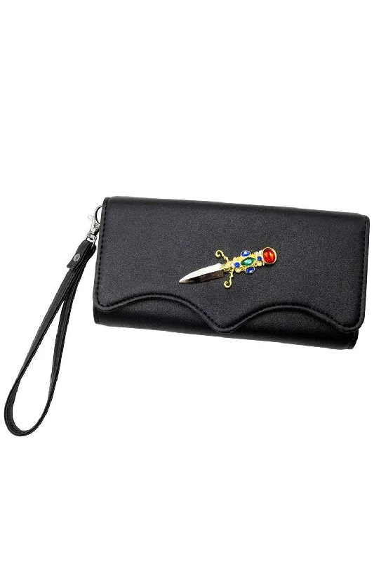 Elvira Dagger Trifold Wallet