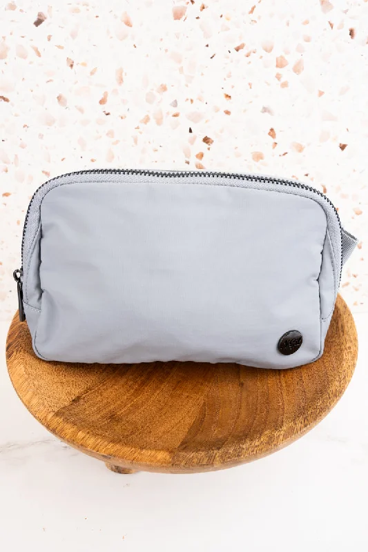 Light Gray Brooklyn Belt Bag