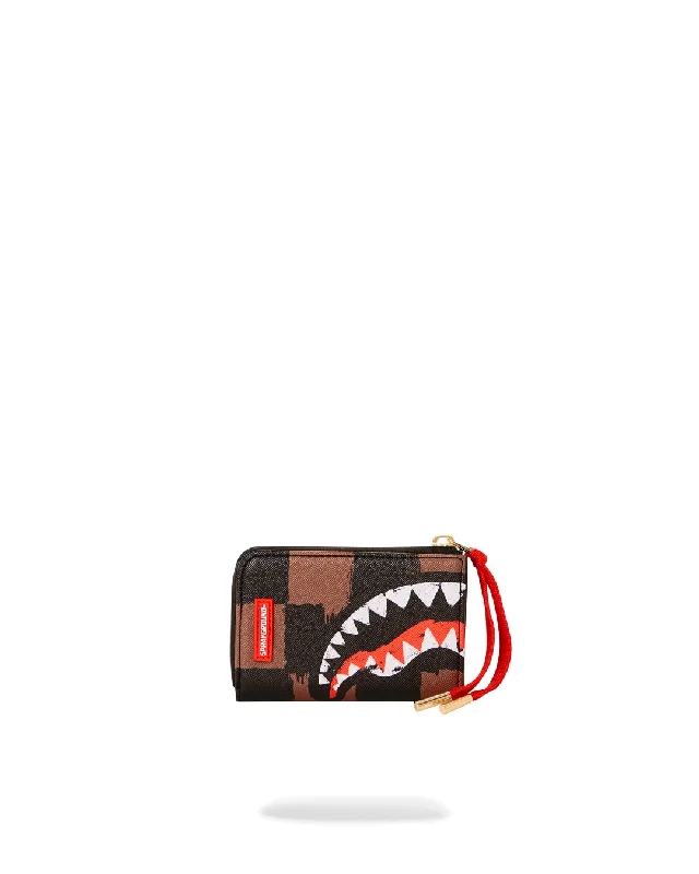 Sprayground Wallet SHARKS IN PARIS PAINTED WALLET Brown