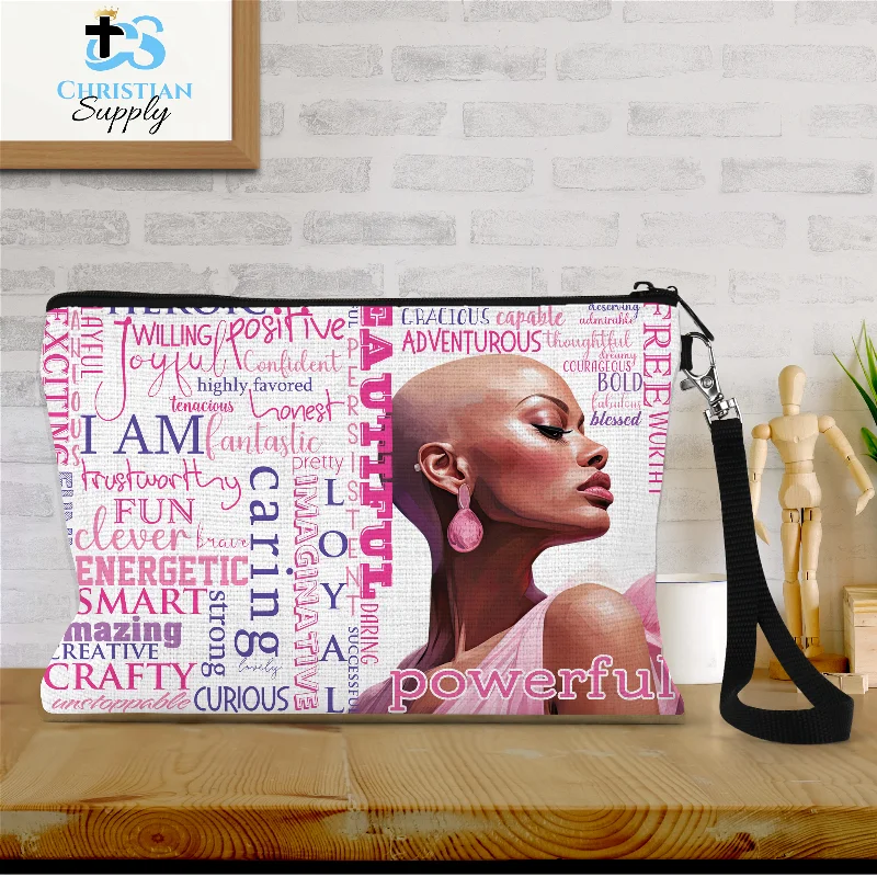 Bald and Beautiful Wristlet