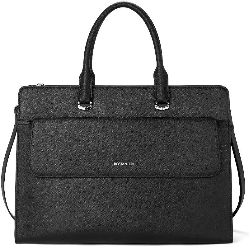 BOSTANTEN Briefcase for Women Leather Laptop Bag 15.6 inch Business Executive Work Bag Messenger Shoulder Bag for Office Lady