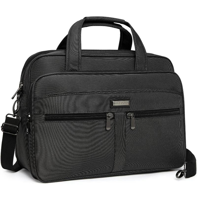 BOSTANTEN Briefcases for Men 17 inch Laptop Bag for Men Messenger Bag Computer Bags Expandable Business Office Work Bag