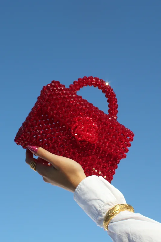 Camelia Rubi Bead Bag