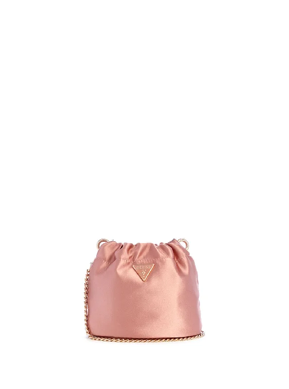 Rose Gold Velina Pouch Mini Crossbody Bag