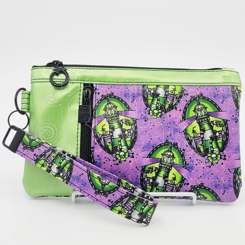 Wristlet Pouch - Striped Danger Noodles